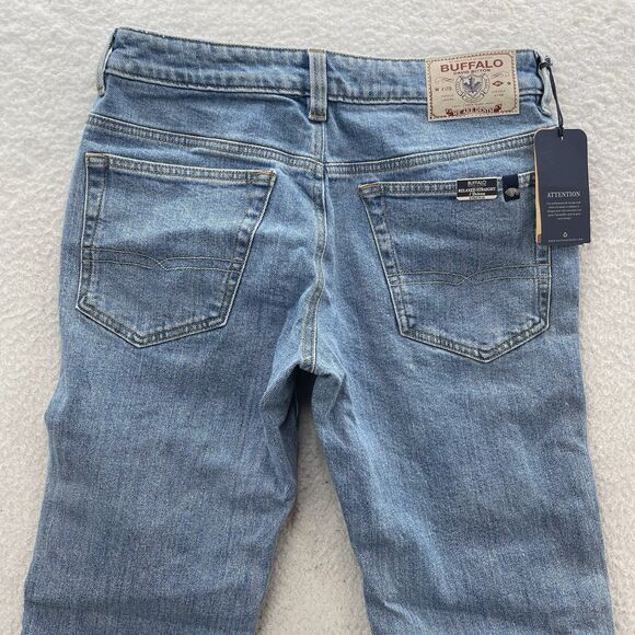 Buffalo David Bitton Jeans Mens 40x32 Blue Driven Relaxed Straight Stretch Denim - Picture 9 of 13